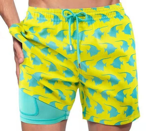 Beach shorts with lining - Image 4