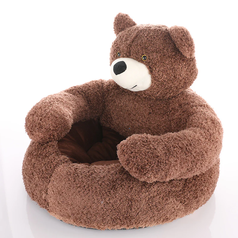 Bear Shaped Winter Plush Pet Dog Bed - Image 3