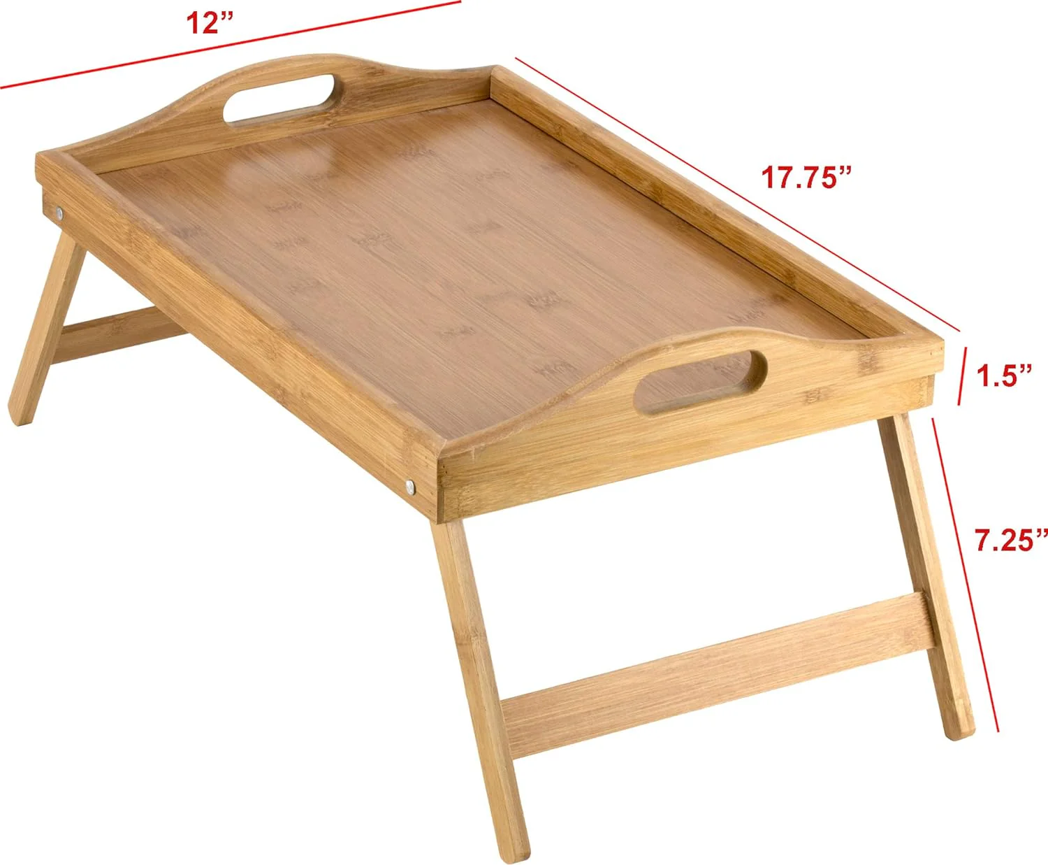 Bed Table Tray with Folding Legs - Image 5