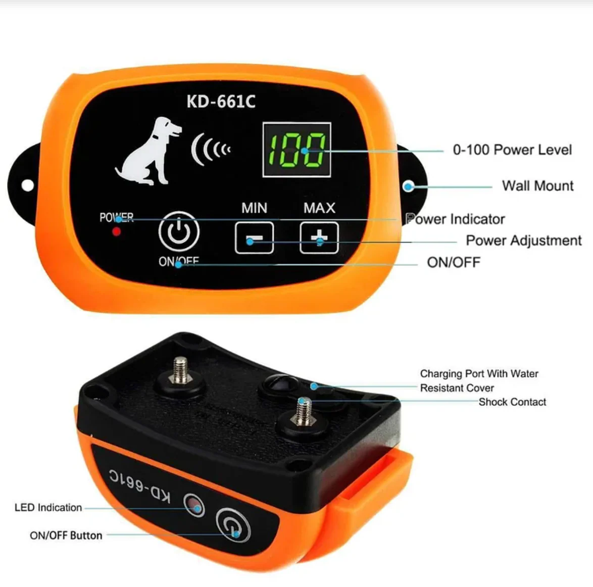 Wireless Electric Dog Fence With Shock Collar - Image 3