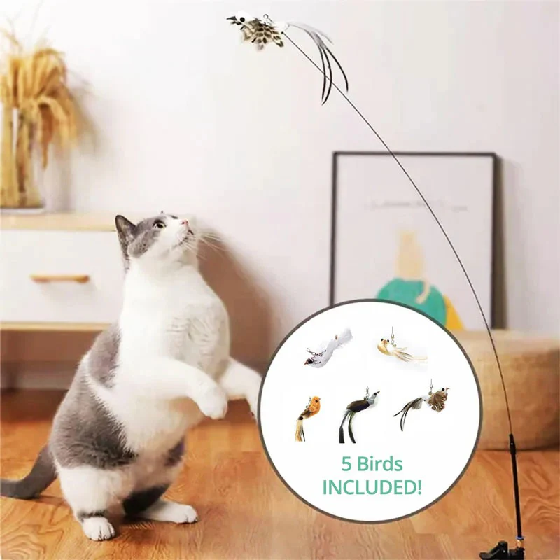 Bird Simulation Toy Set for Cats - Image 3