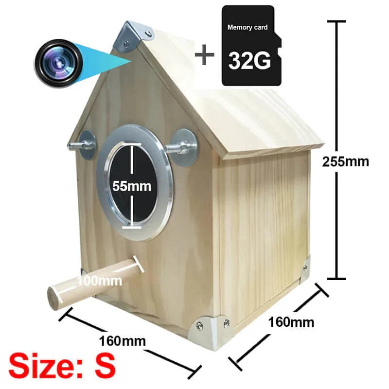 Bird Watching Nesting Feeder Nest Cam Box with Camera - Image 7