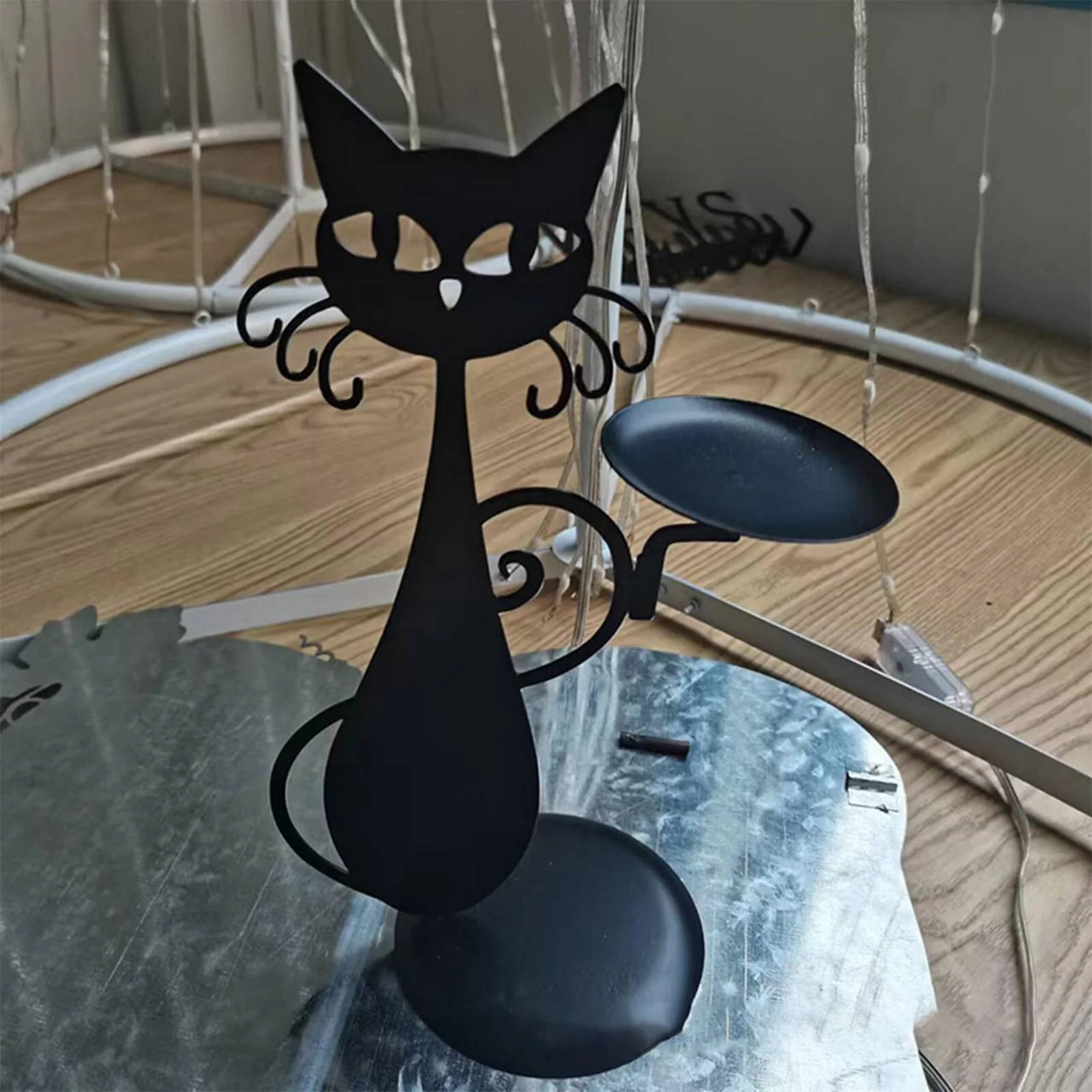 Black Cat Candle Holder - Image 6