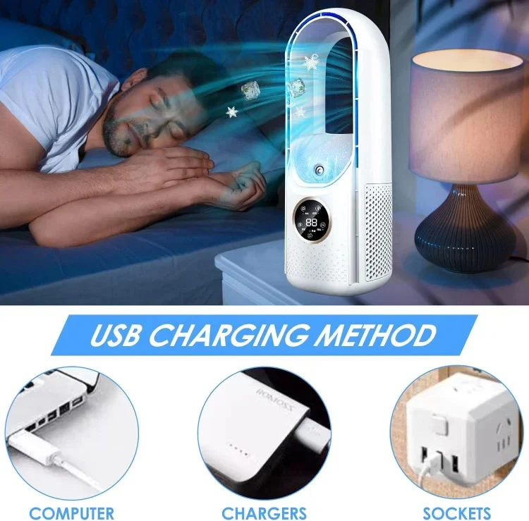 Blade-Free Silent Portable Air Conditioner for Home and Office - Image 7