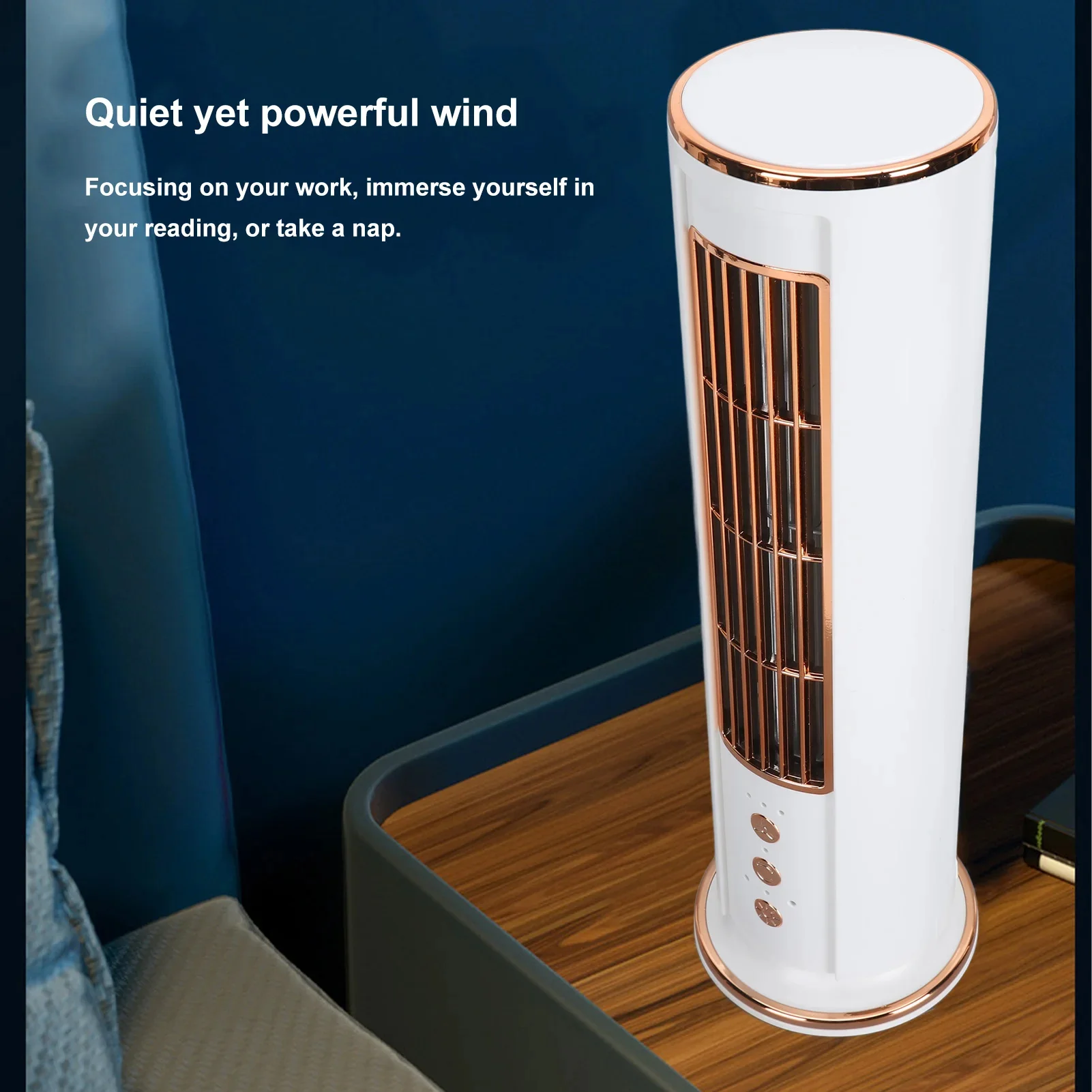 Bladeless Desktop Air Conditioner Fan with Remote Control - Image 3