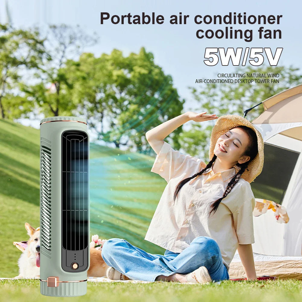 Bladeless Portable Air Conditioner Tower Fan - Image 2