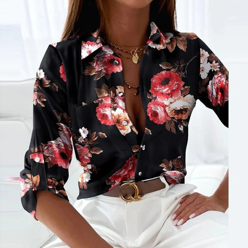 Blouse With Turn-Down Collar - Image 7