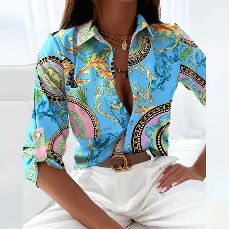 Blouse With Turn-Down Collar - Image 9