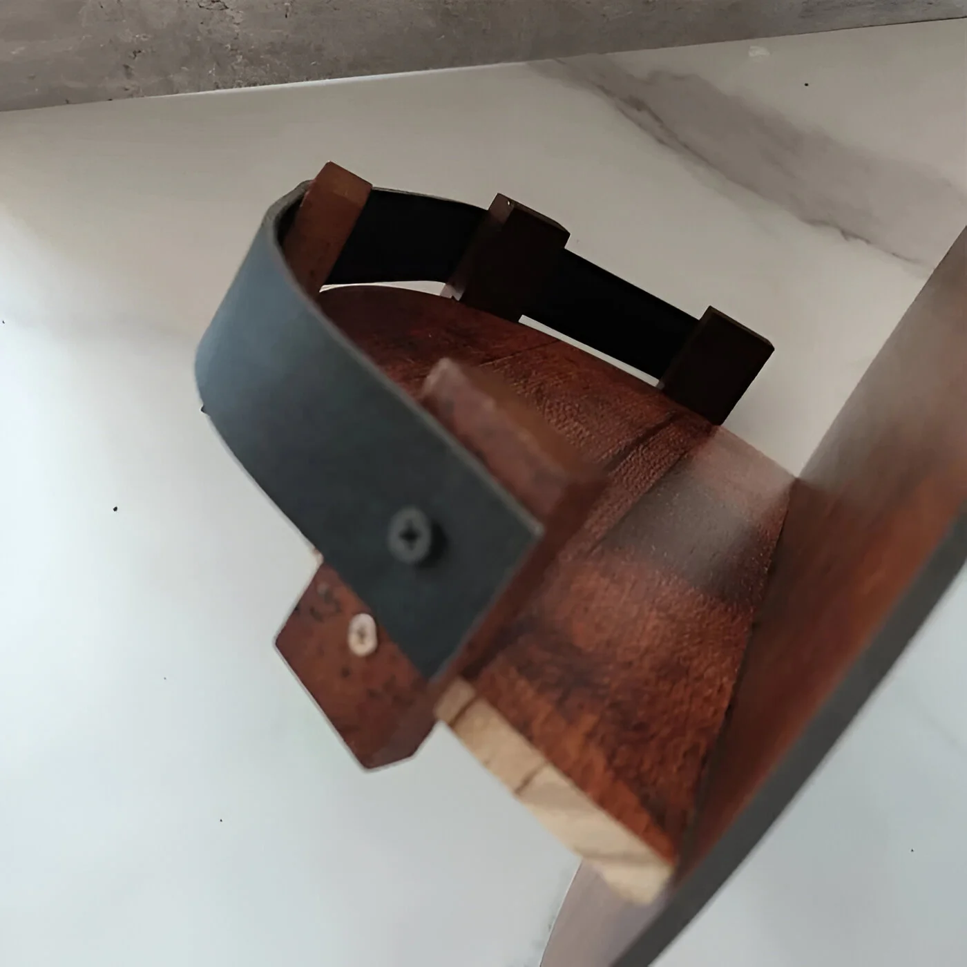 Bourbon Whiskey Barrel Shelf - Rustic Bar Accessories - Image 3