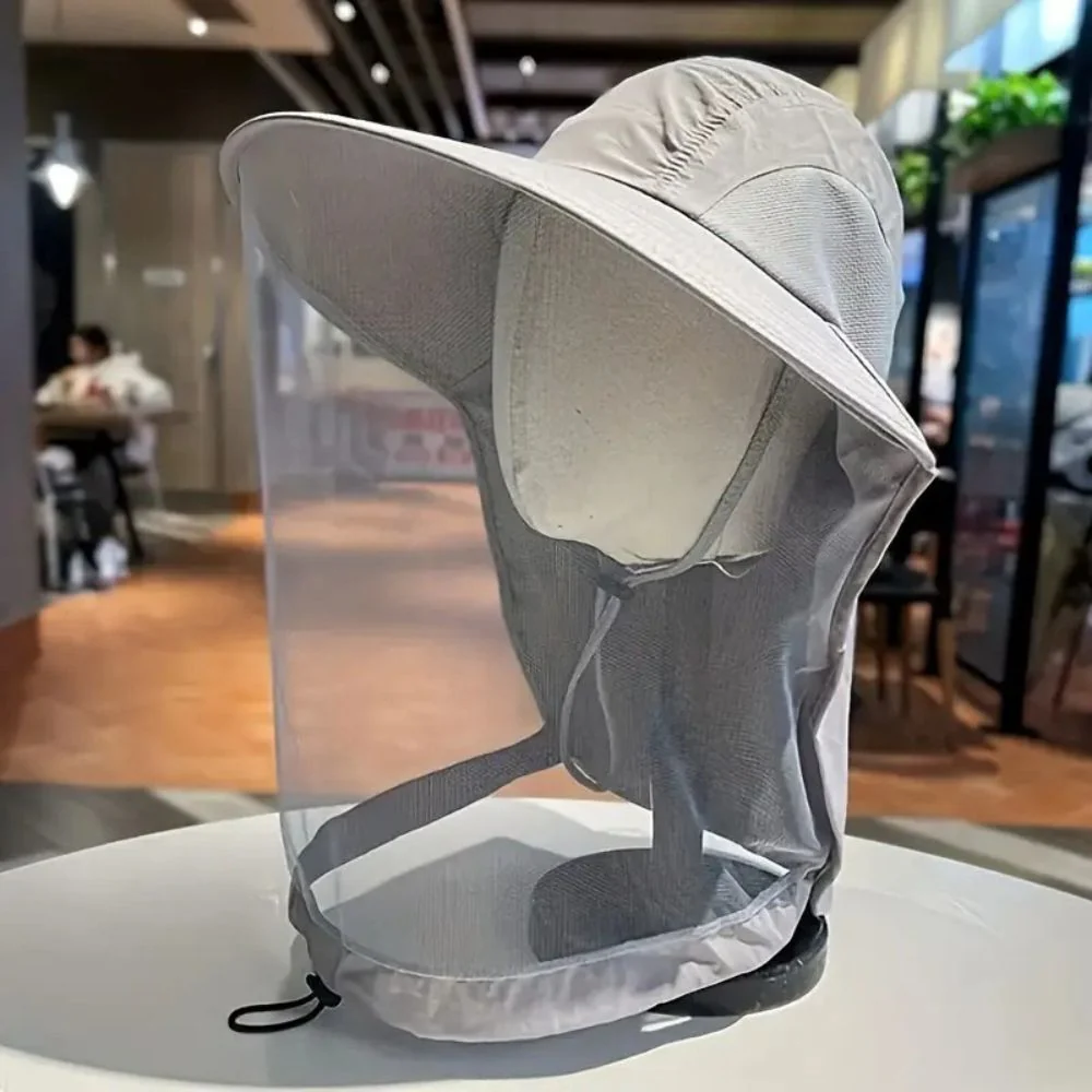 Breathable Sun and Mosquito Protection Wide Brim Hat - Image 4
