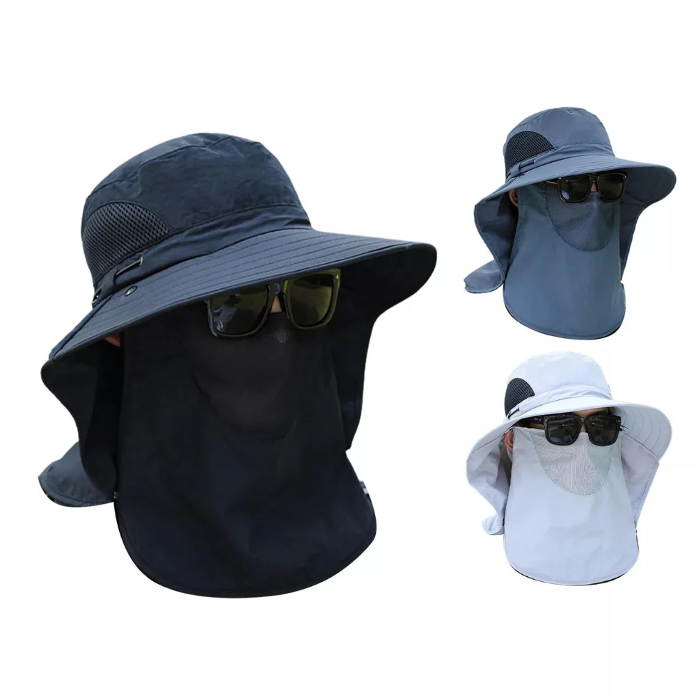 Breathable Wide Brim Outdoor Sun Protection Fishing Hat - Image 8