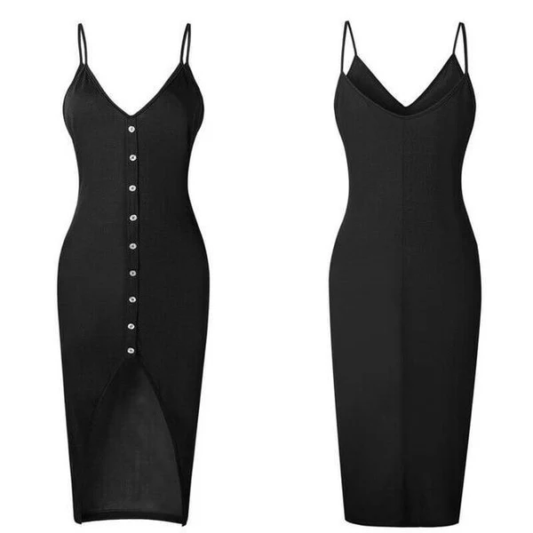 Button-down Strapless Dress - Image 2