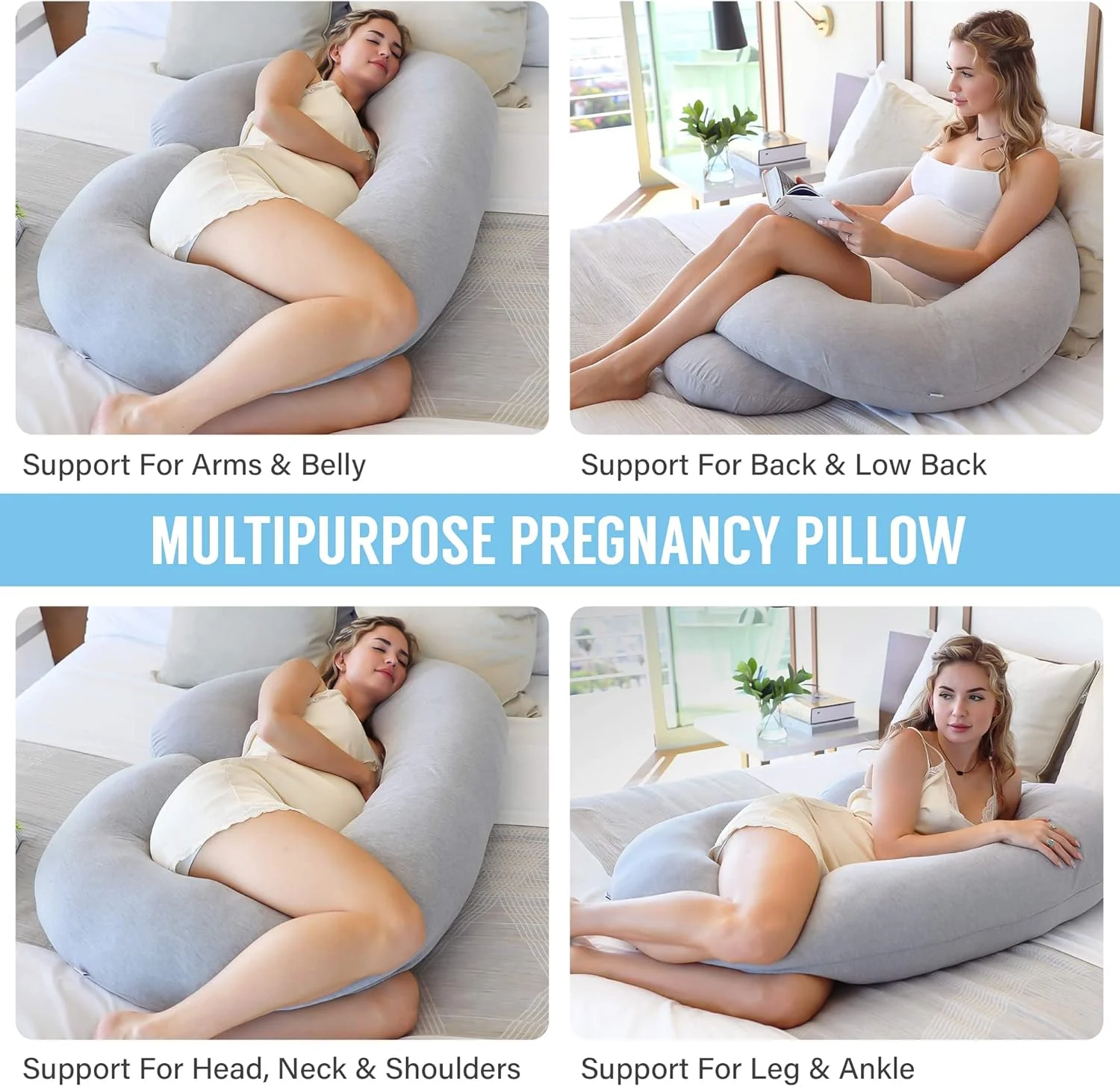 C Shaped Full Body Pregnancy Pillow - Image 6
