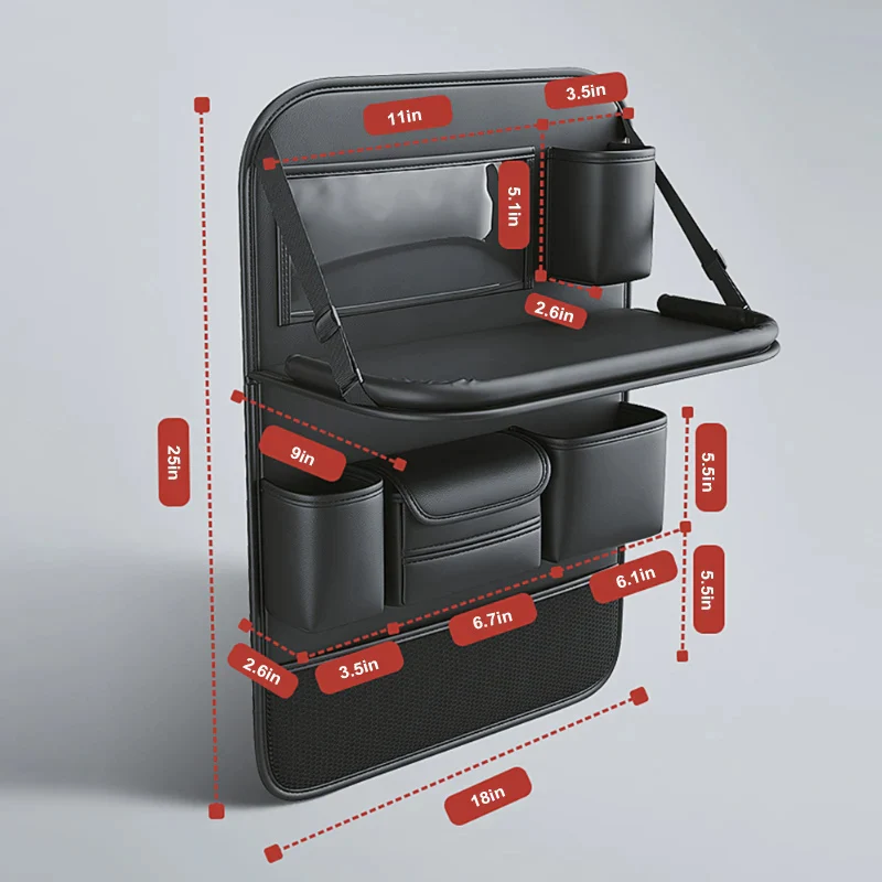 Car Back Seat Organizer With Tablet Holder - Image 3