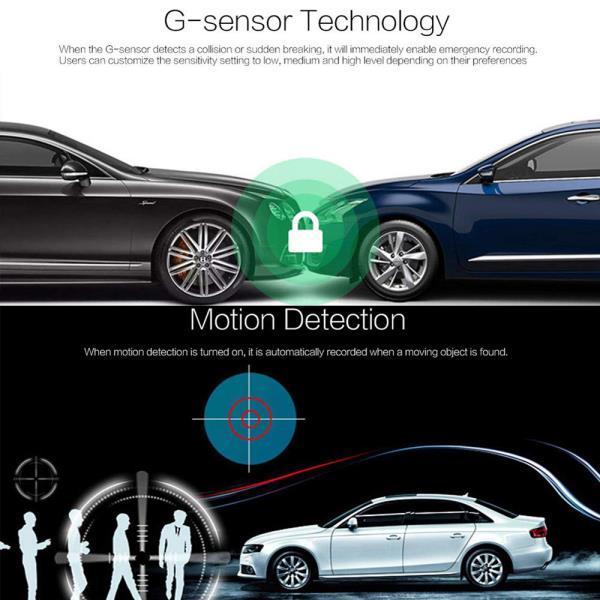Car Camera Front and Rear Dual Car Dash Cam Surveillance | - Image 2