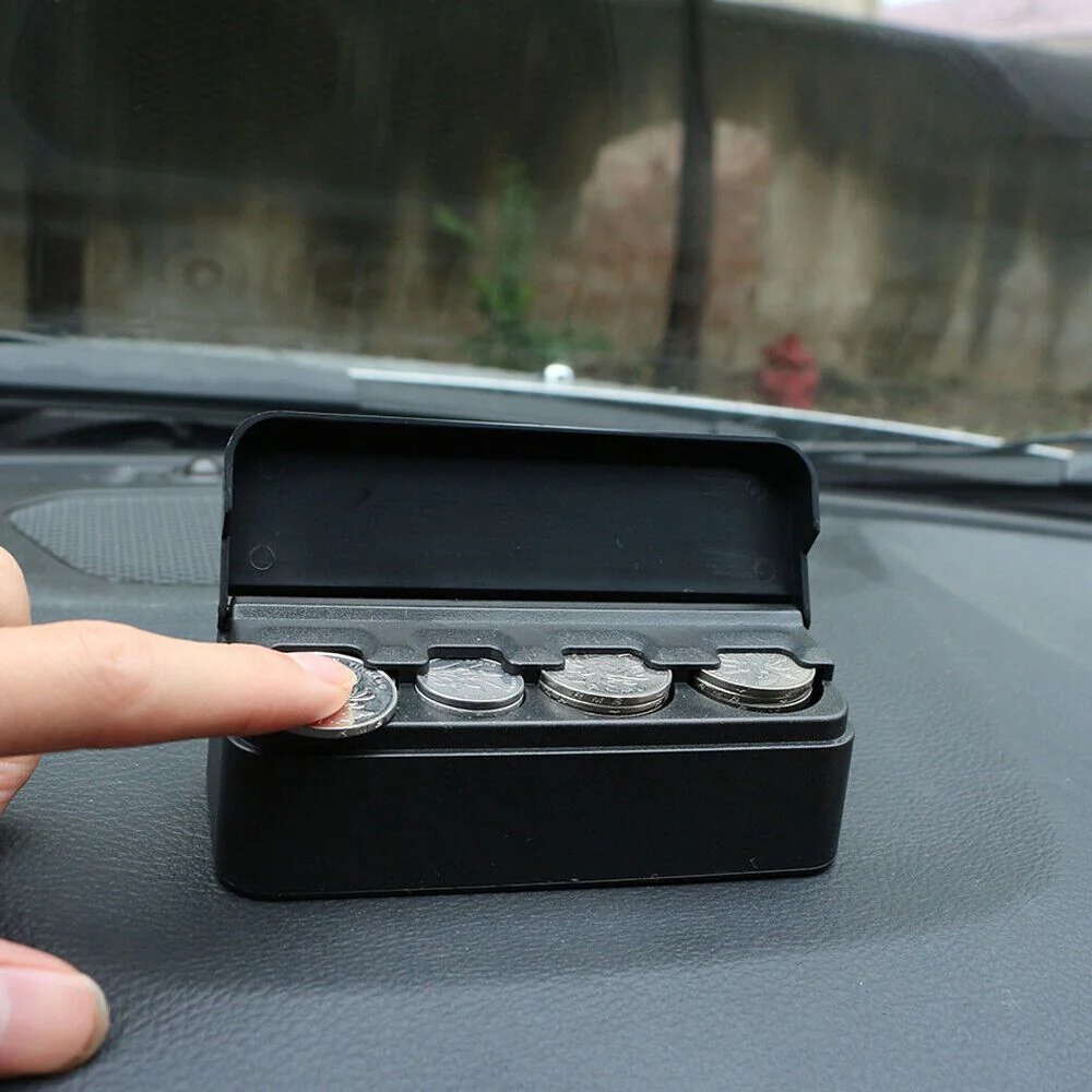 Car Coin Holder Easy Access Loose Change Storage - Image 2