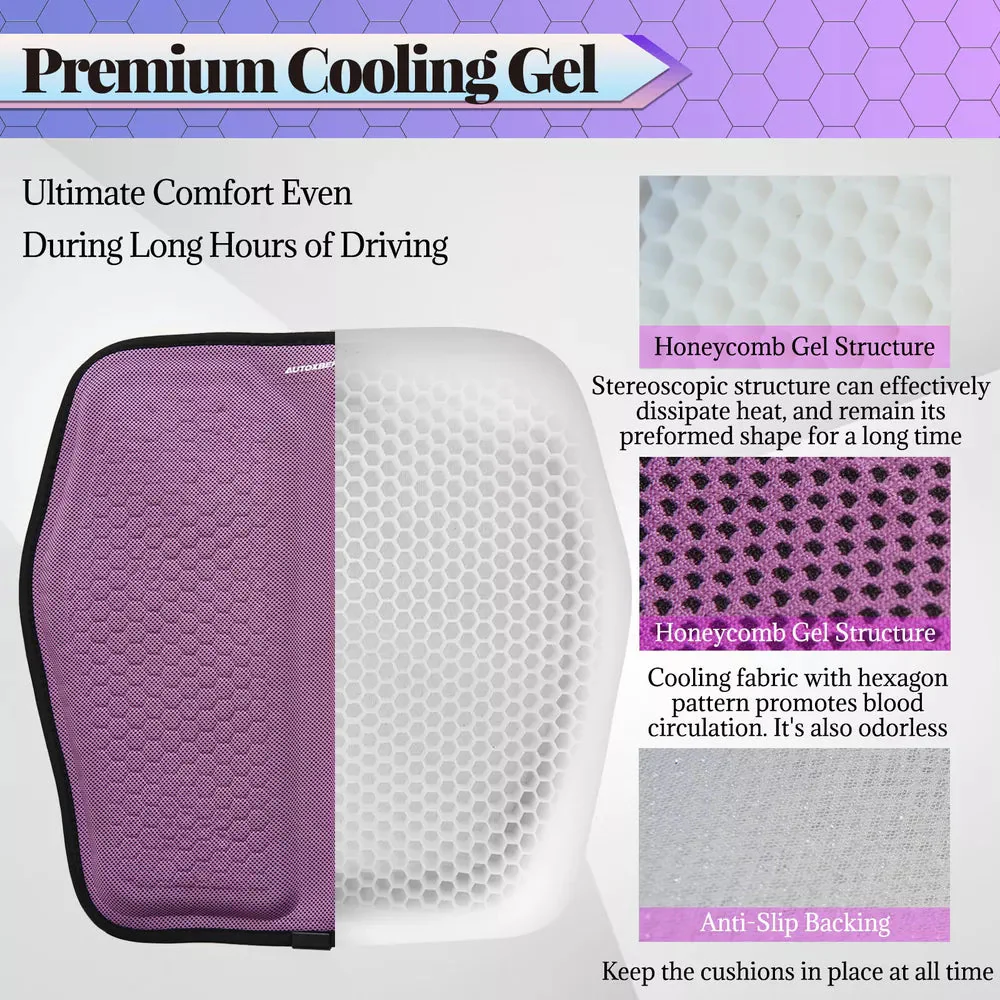 Car Seat Cushion with Breathable Cool Gel - Universal and Multifunctional, Provides Pressure Relief for Back and Tailbone Pain - Image 7