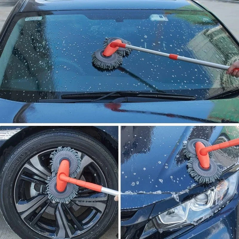 Car Wash Brush with Rotating Head - Image 4