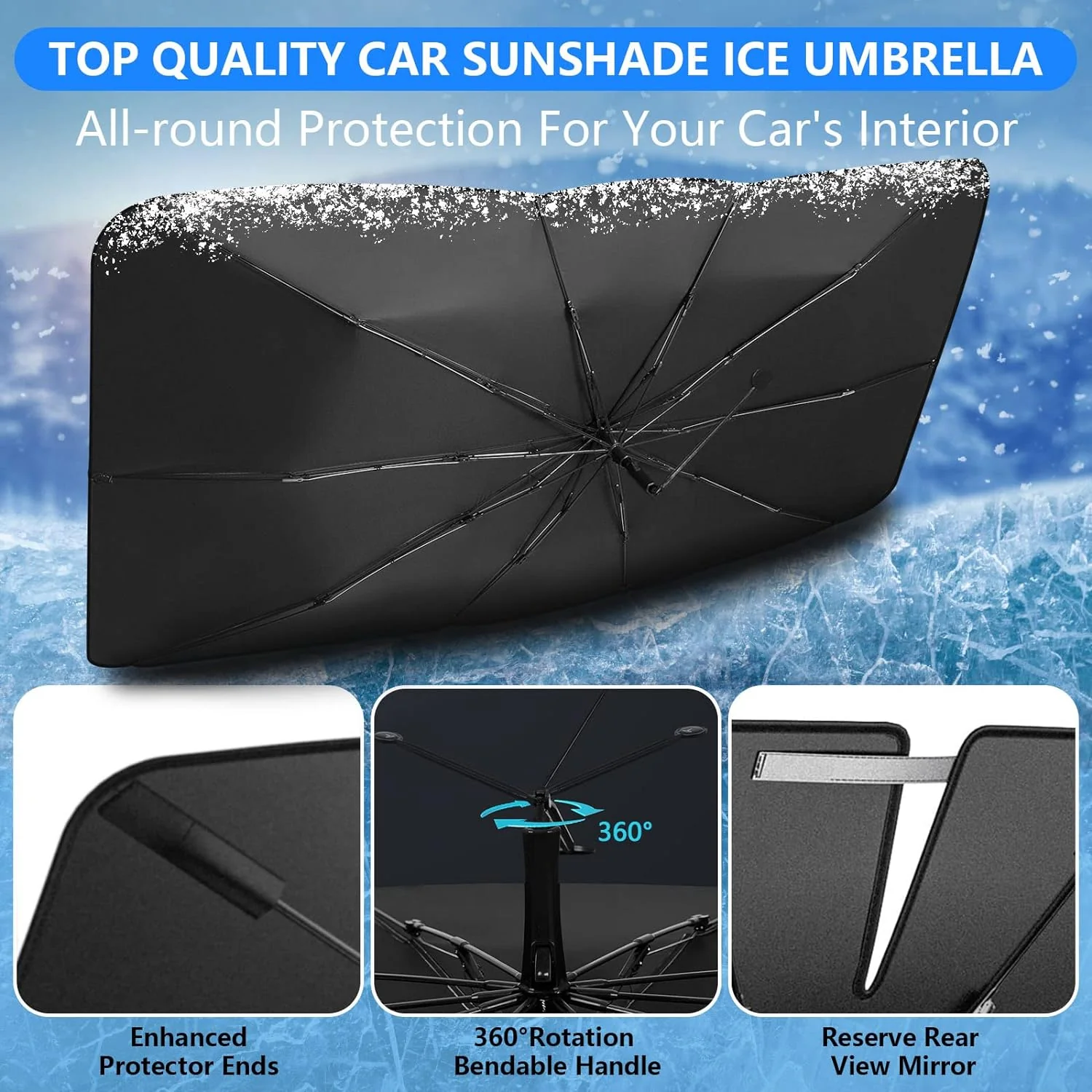 Car Windshield Sun Shade - Image 4