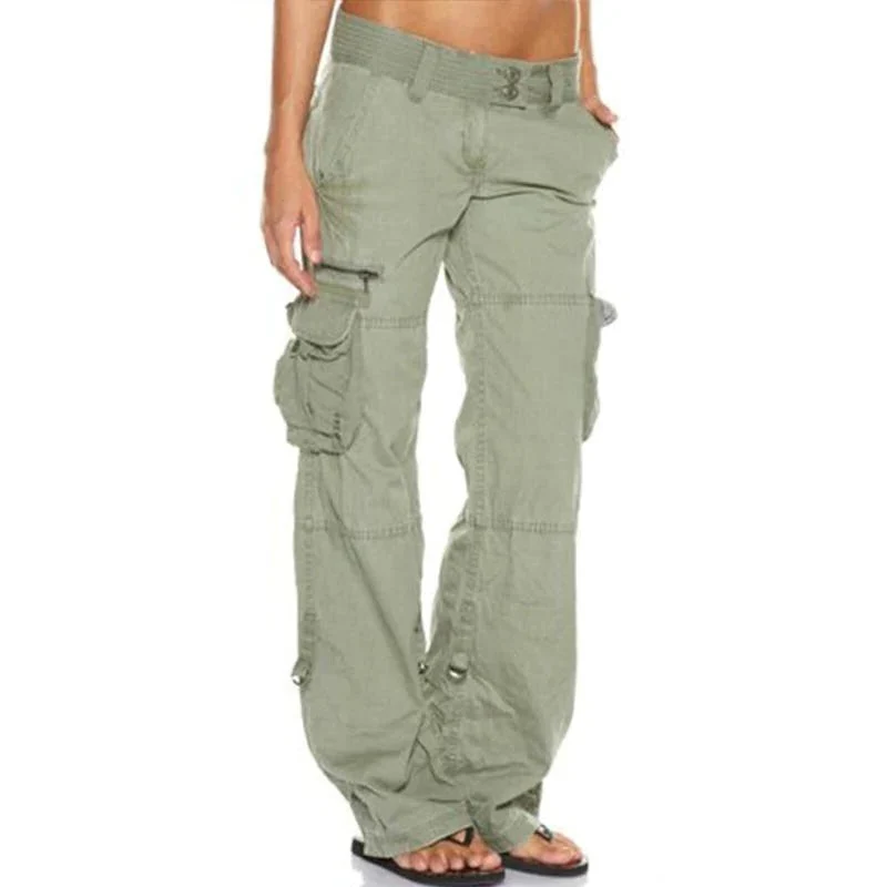 Cargo Pants With Pockets For Women - Image 3