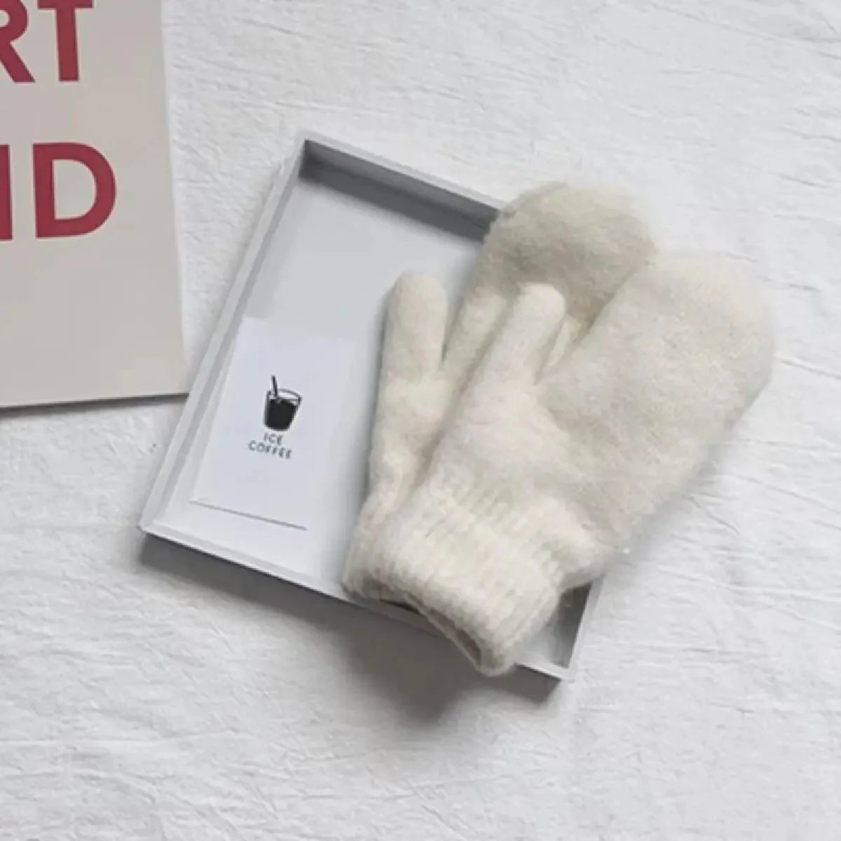 Cashmere Knit Mittens Winter for Women - Image 4