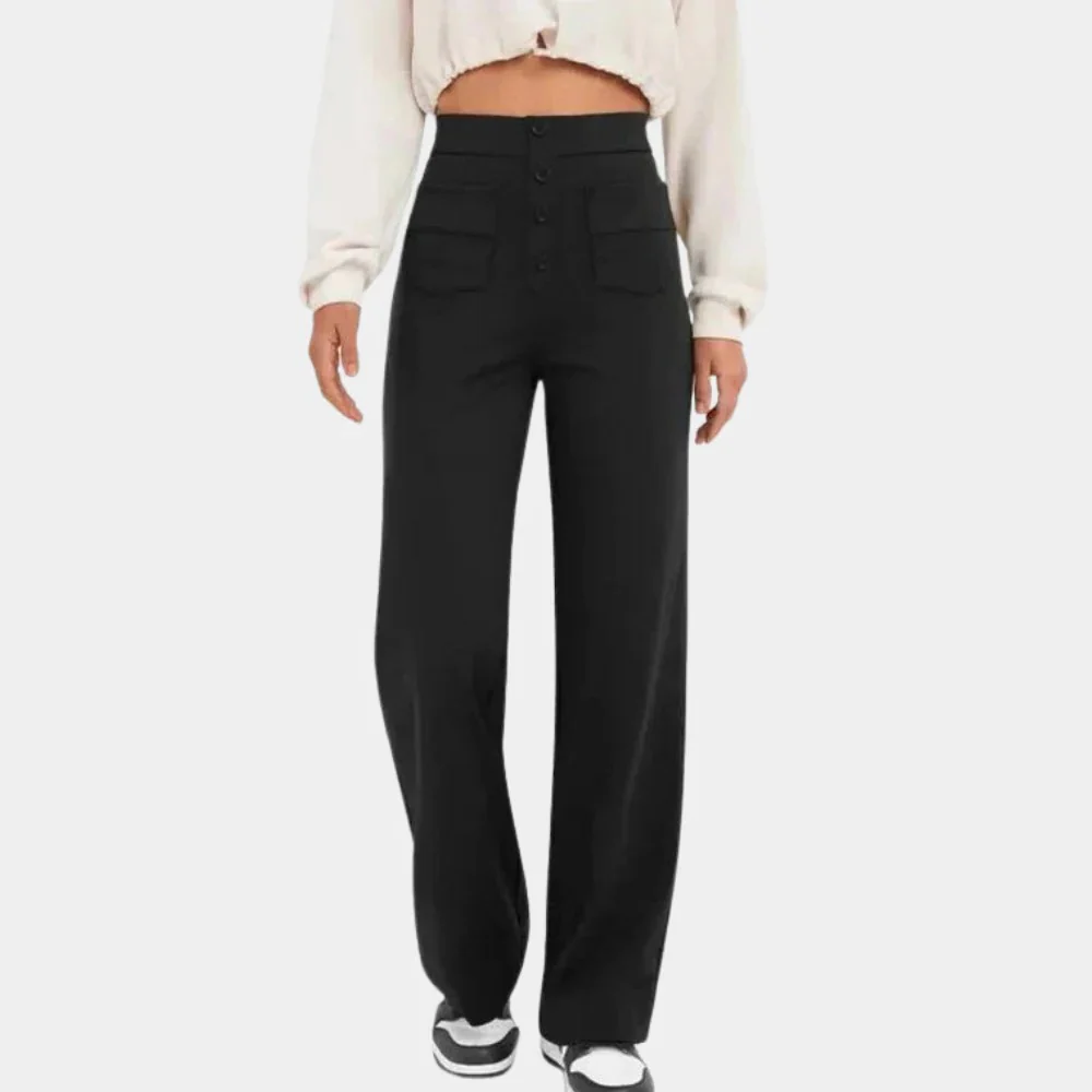 Casual High Waisted Women's Trousers - Image 5