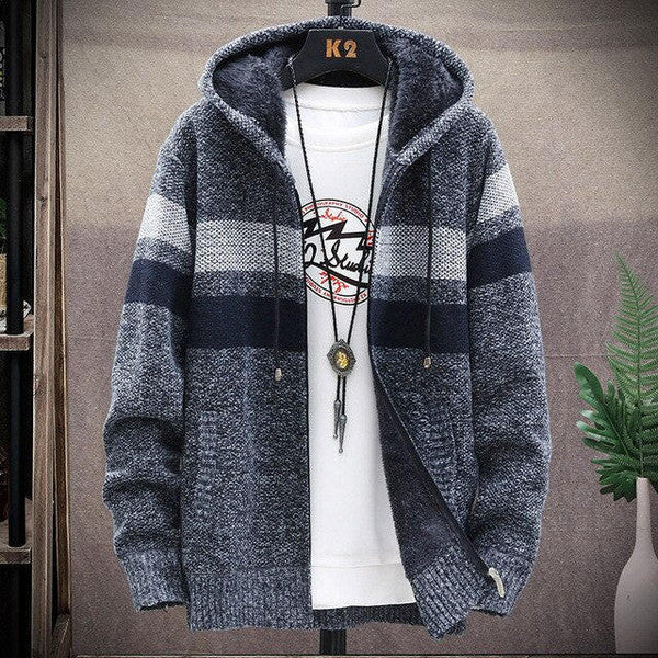 Casual Stripe Cardigan - Image 2