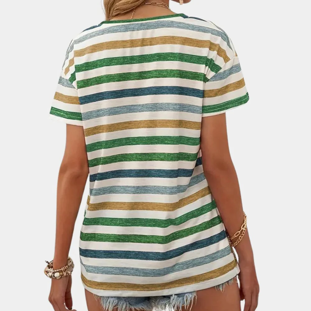 Casual Striped Women's T-shirt - Image 3