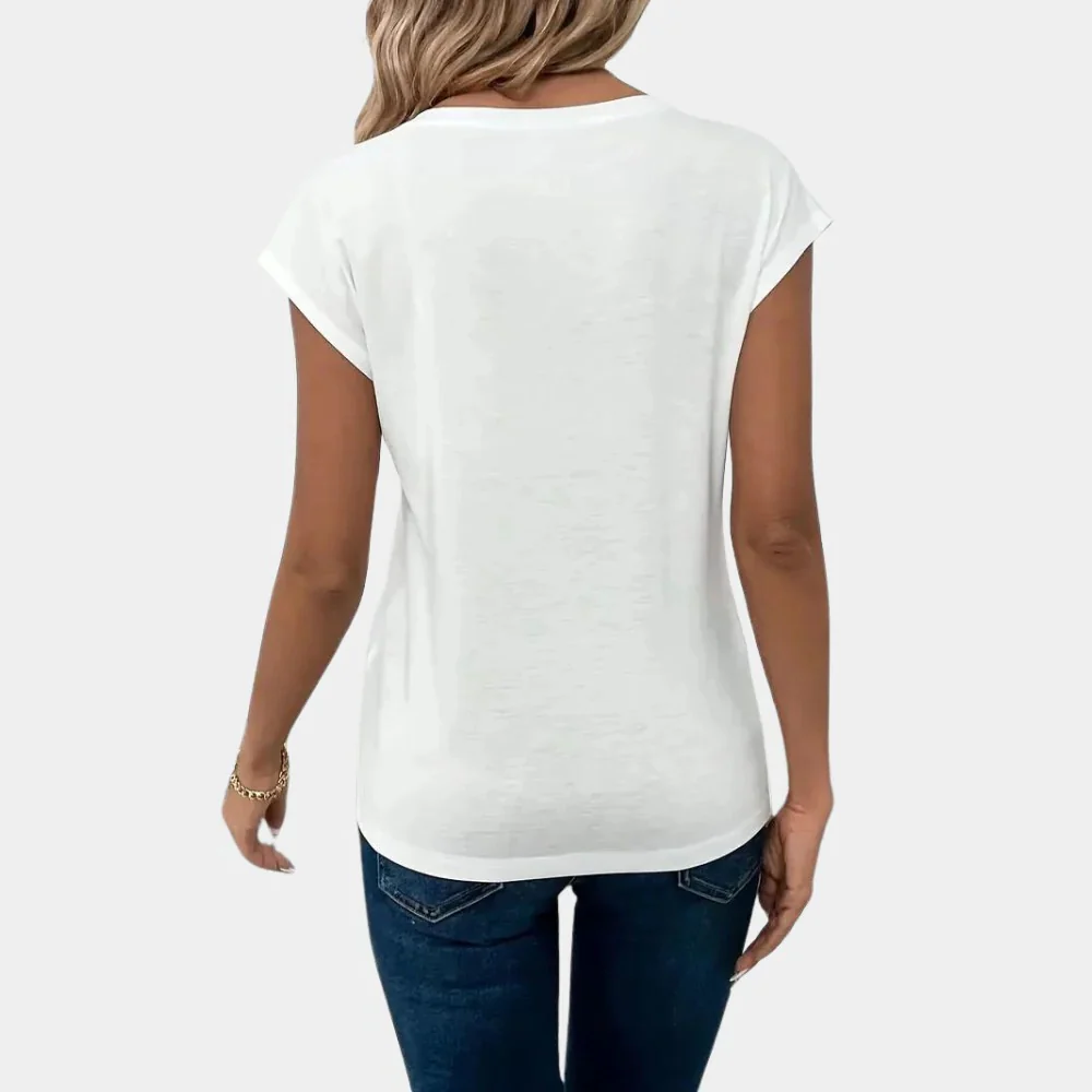 Casual Women's V-neck T-shirt - Image 2