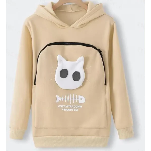 Cat Lover Hoodie Cuddle Pouch - Perfect Pet Gift - Image 2