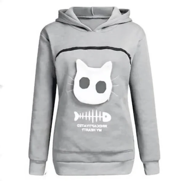 Cat Lover Hoodie Cuddle Pouch - Perfect Pet Gift - Image 5