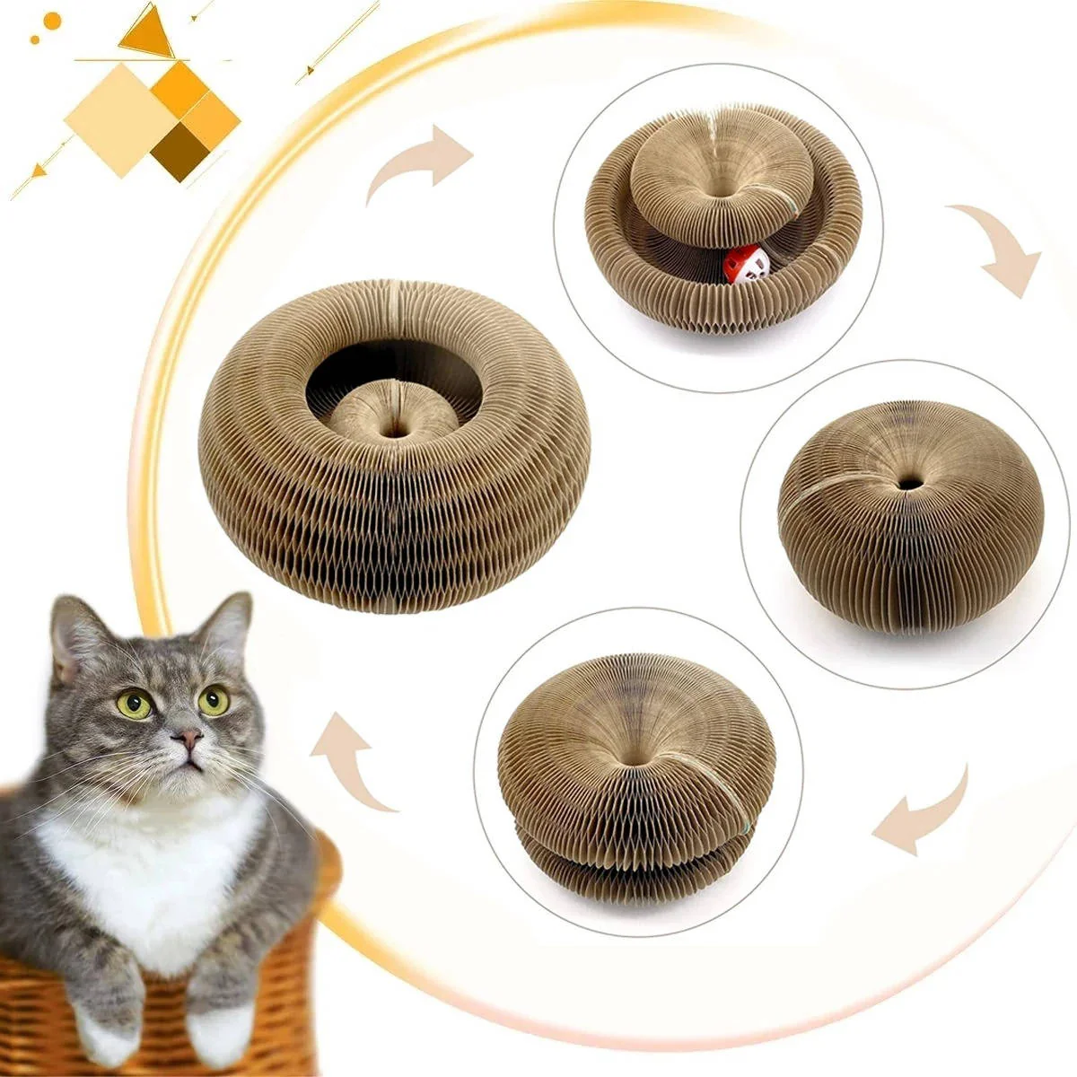 Cat Scratcher with Ball Track - Image 7
