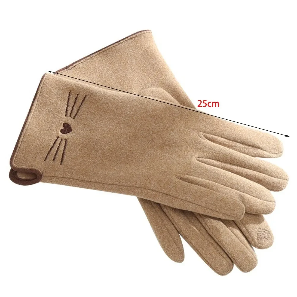 Cat Touchscreen Winter Gloves for Women - Image 4