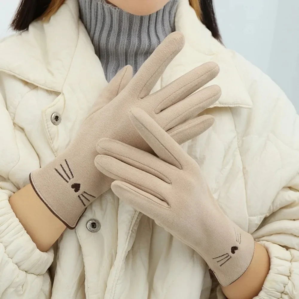 Cat Touchscreen Winter Gloves for Women - Image 6