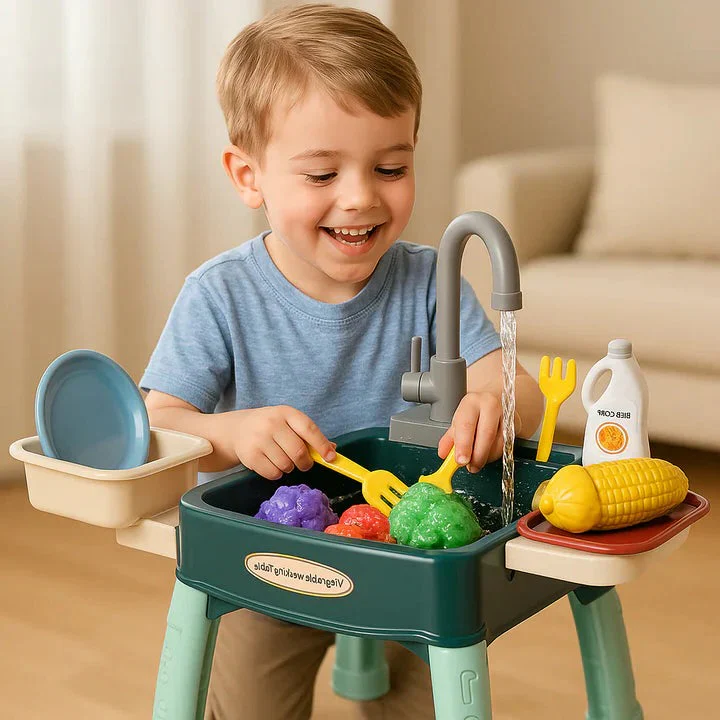 Children’s Play Kitchen with Flowing Water Feature - Image 5