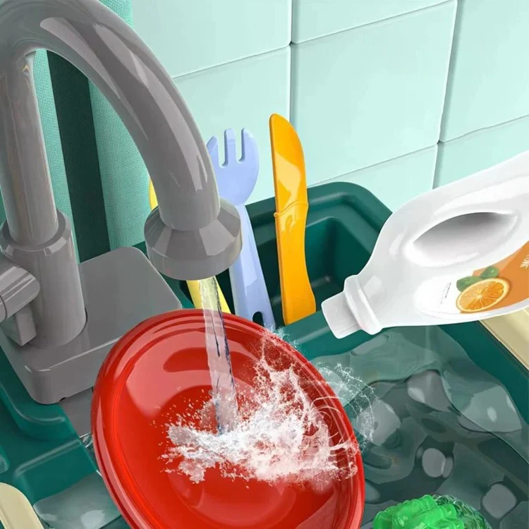 Children’s Play Kitchen with Flowing Water Feature - Image 9