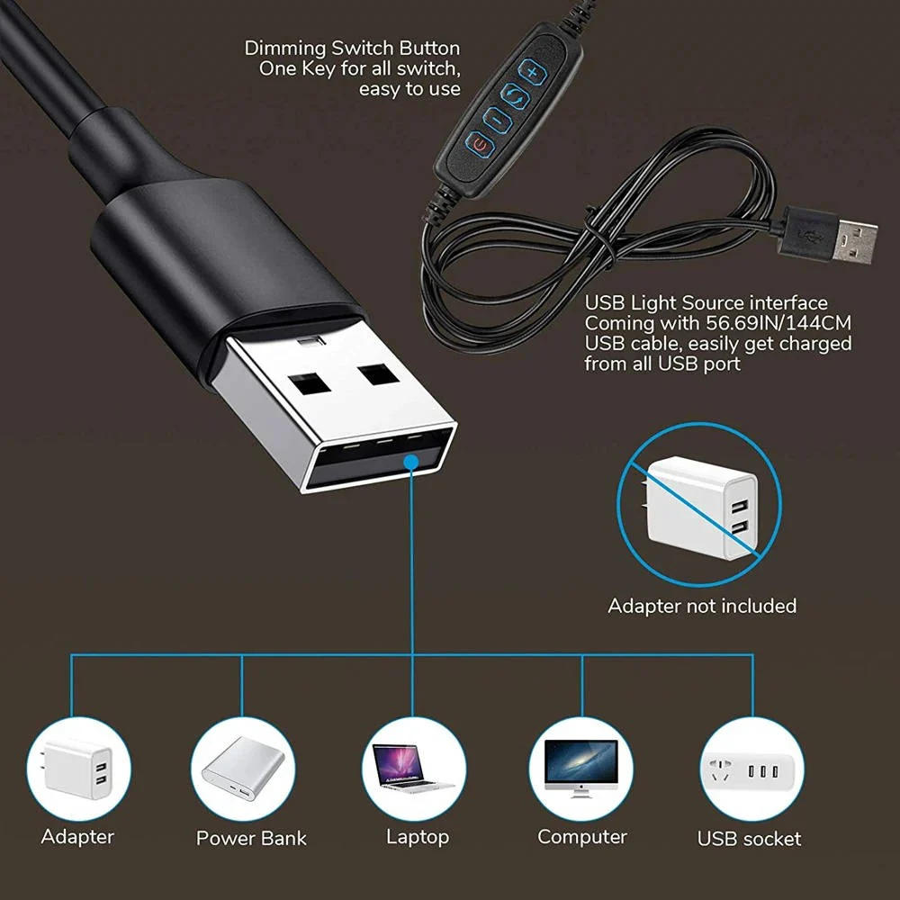 Clamp on Desk Lamp 360° Flexible Eye Friendly - Image 5