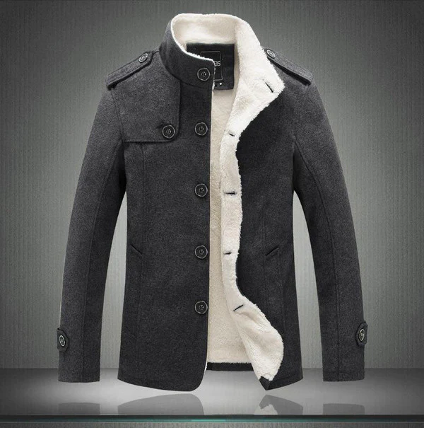 Classic Wool Trench Coat - Image 2