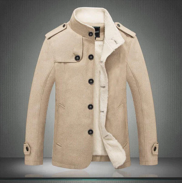 Classic Wool Trench Coat - Image 4