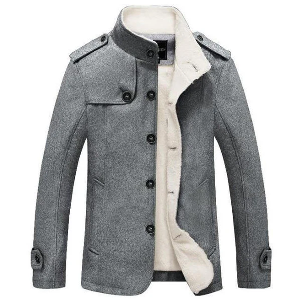 Classic Wool Trench Coat - Image 5