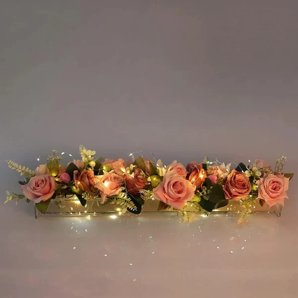 Clear Acrylic Flower Vase - Image 2