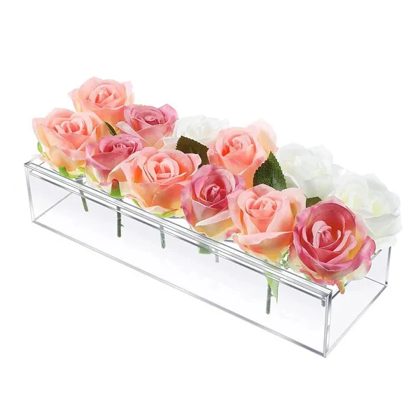 Clear Acrylic Flower Vase - Image 5