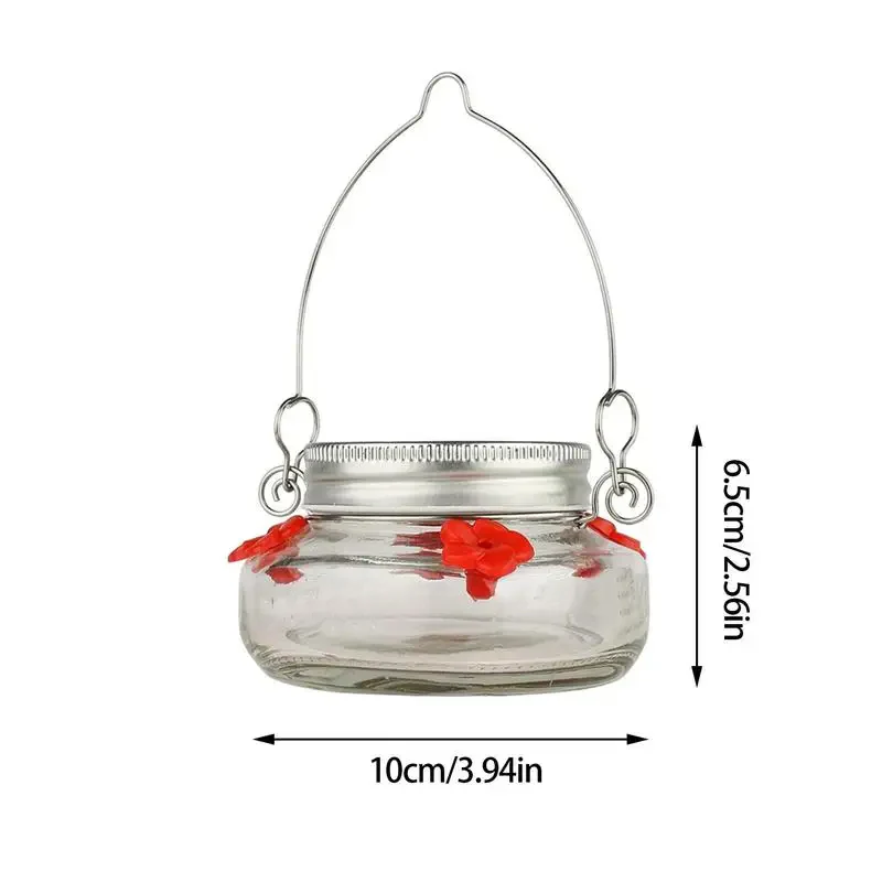 Clear Flower Port Hummingbird Feeder - Image 3
