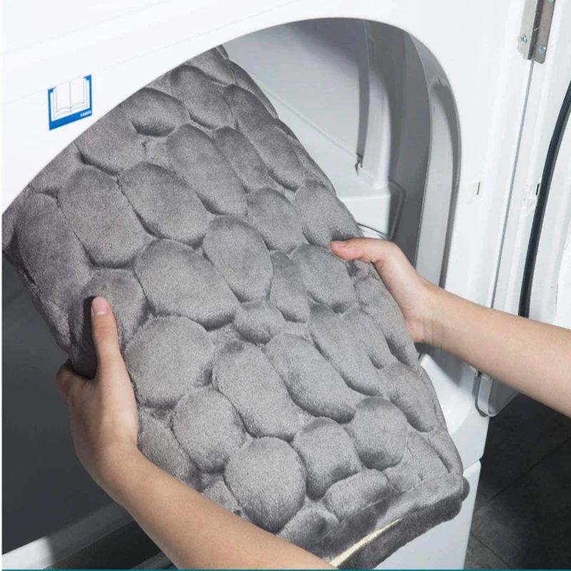 Cobblestone Embossed Bathroom Mat - Image 3