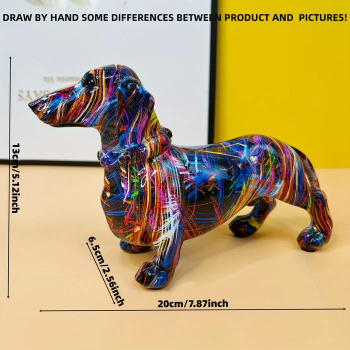 Colorful Dachshund Statue - Image 4