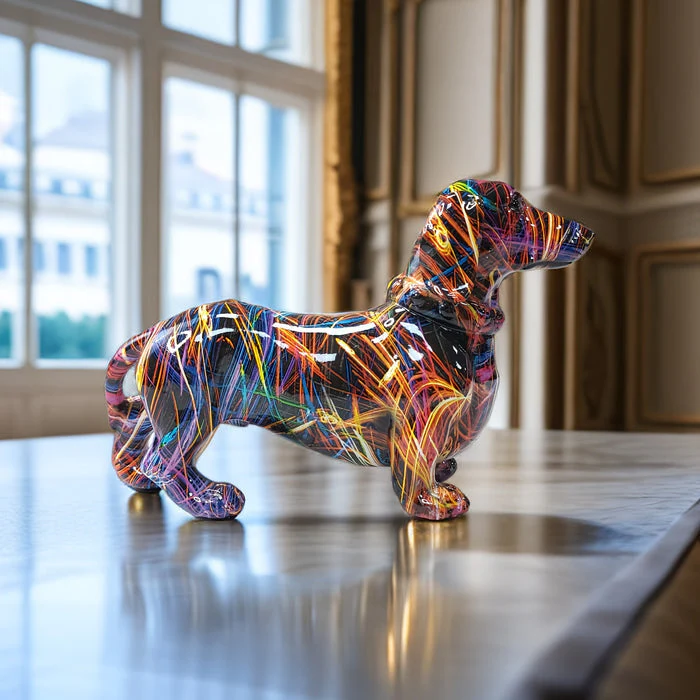 Colorful Dachshund Statue - Image 5