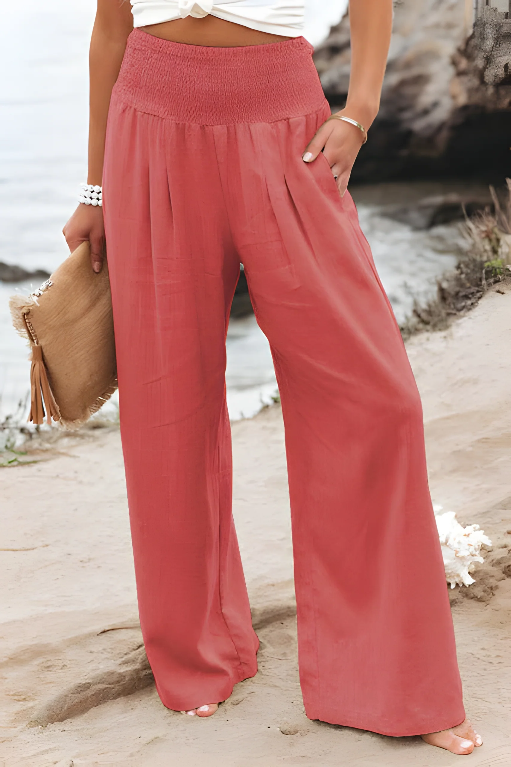 Comfortable linen trousers for women - Image 3