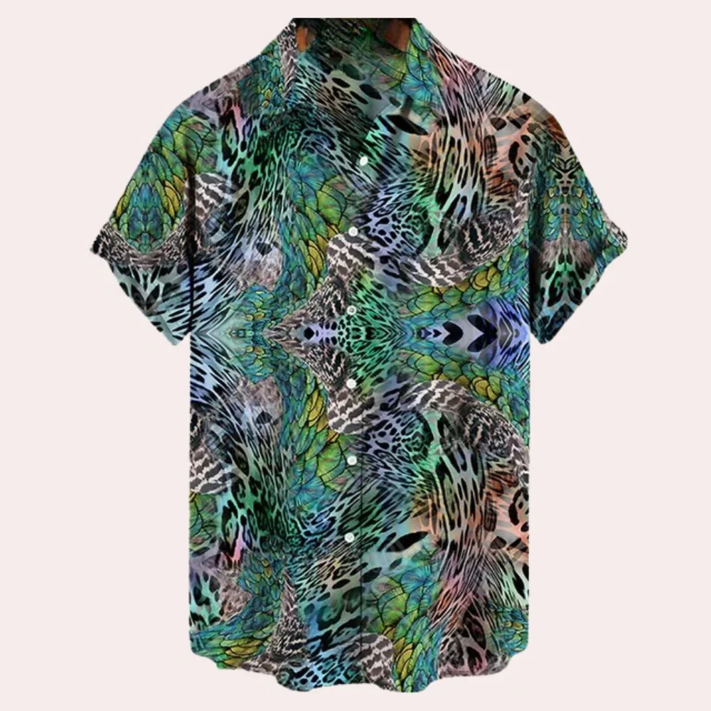 Comfortable Men's Shirt With Short Sleeves - Image 2