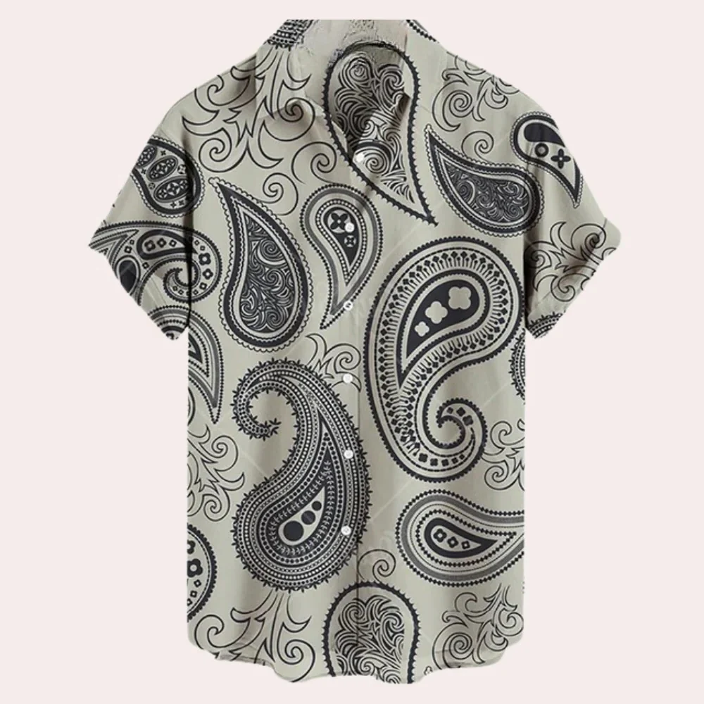 Comfortable Men's Shirt With Short Sleeves - Image 4