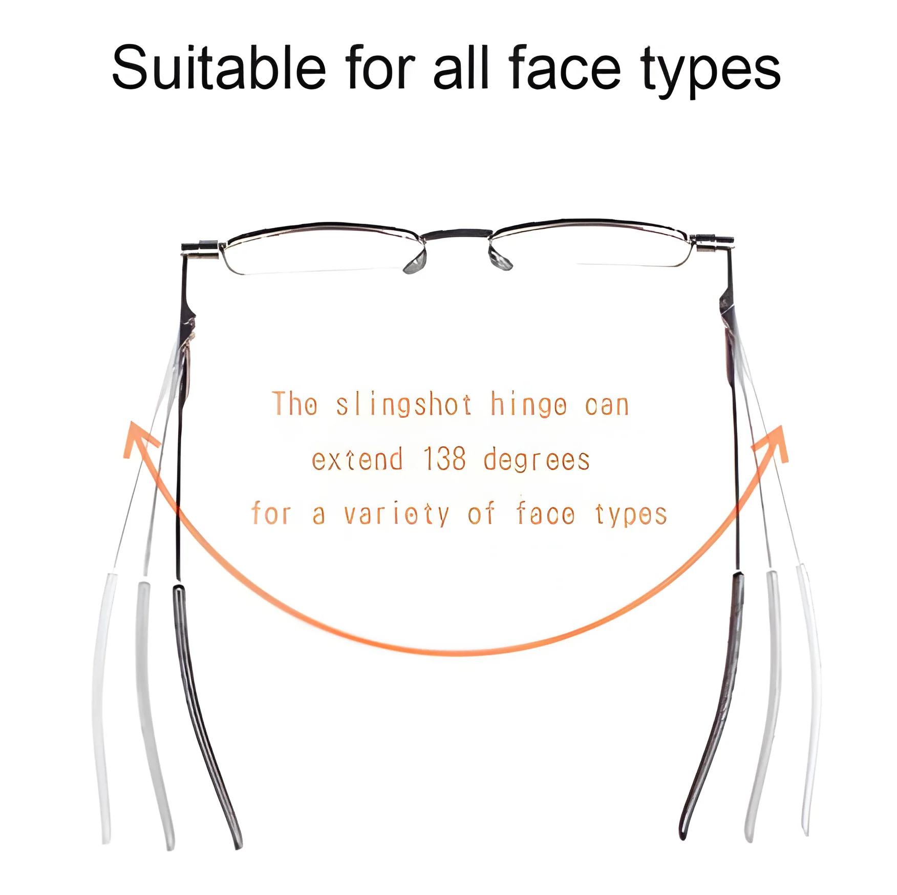 Compact Mens & Ladies Folding Reading Glasses - Image 4